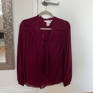 Small max studio magenta blouse